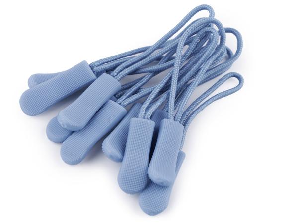 Zipper Schlaufe/ Reißverschlußanhänger Hellblau